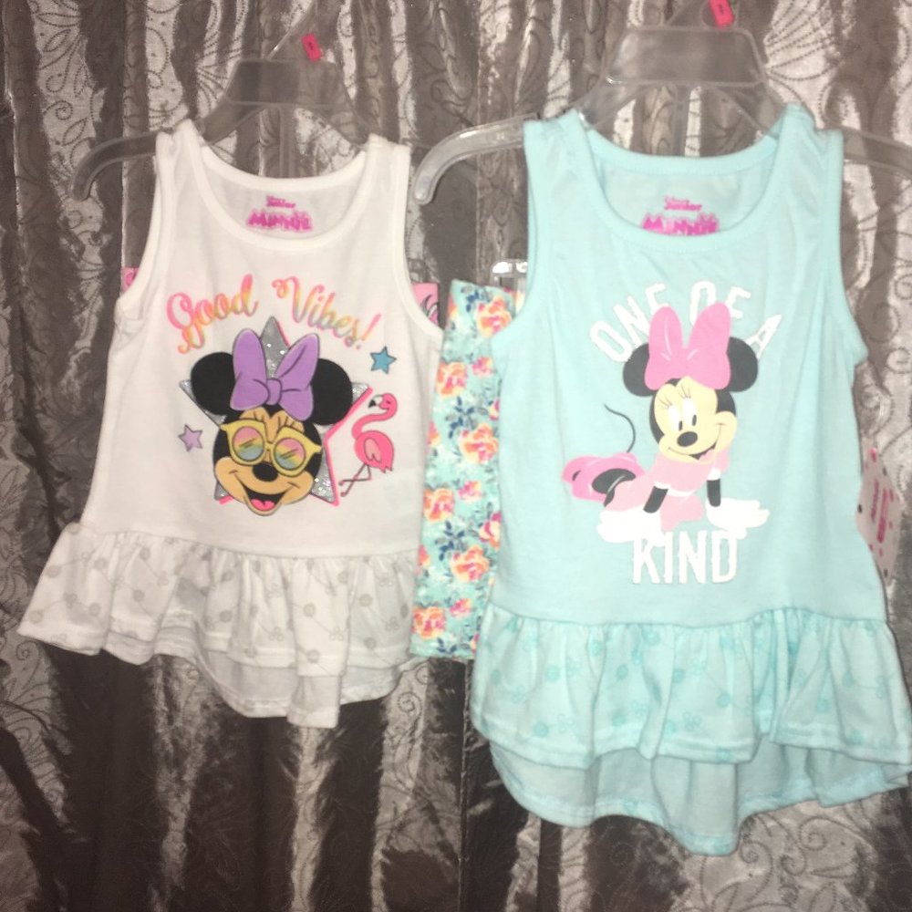 2 sets of Minnie Mouse 2pc. Outfits